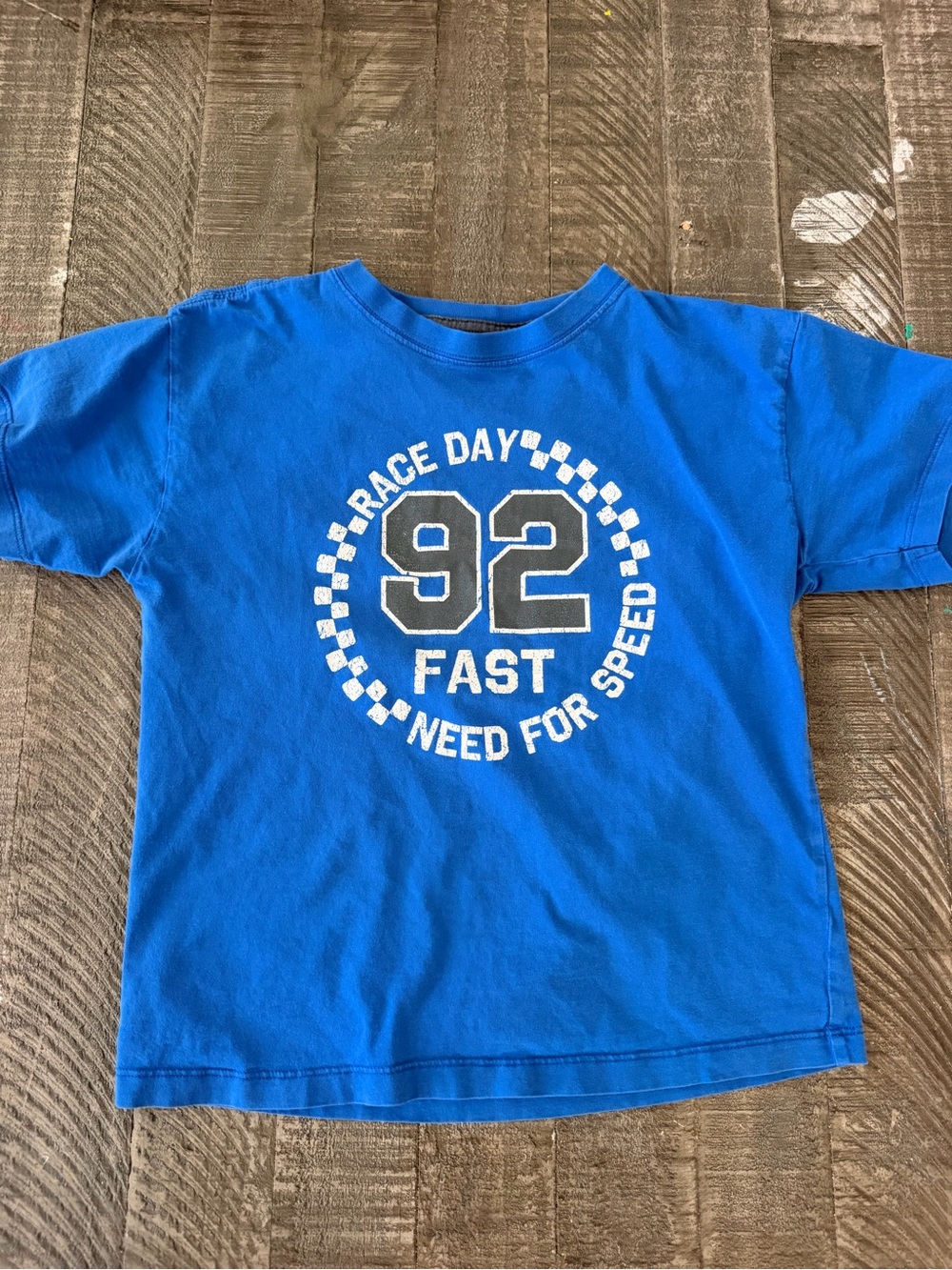 Boys Blue '92 Race Day' Short Sleeve Tee